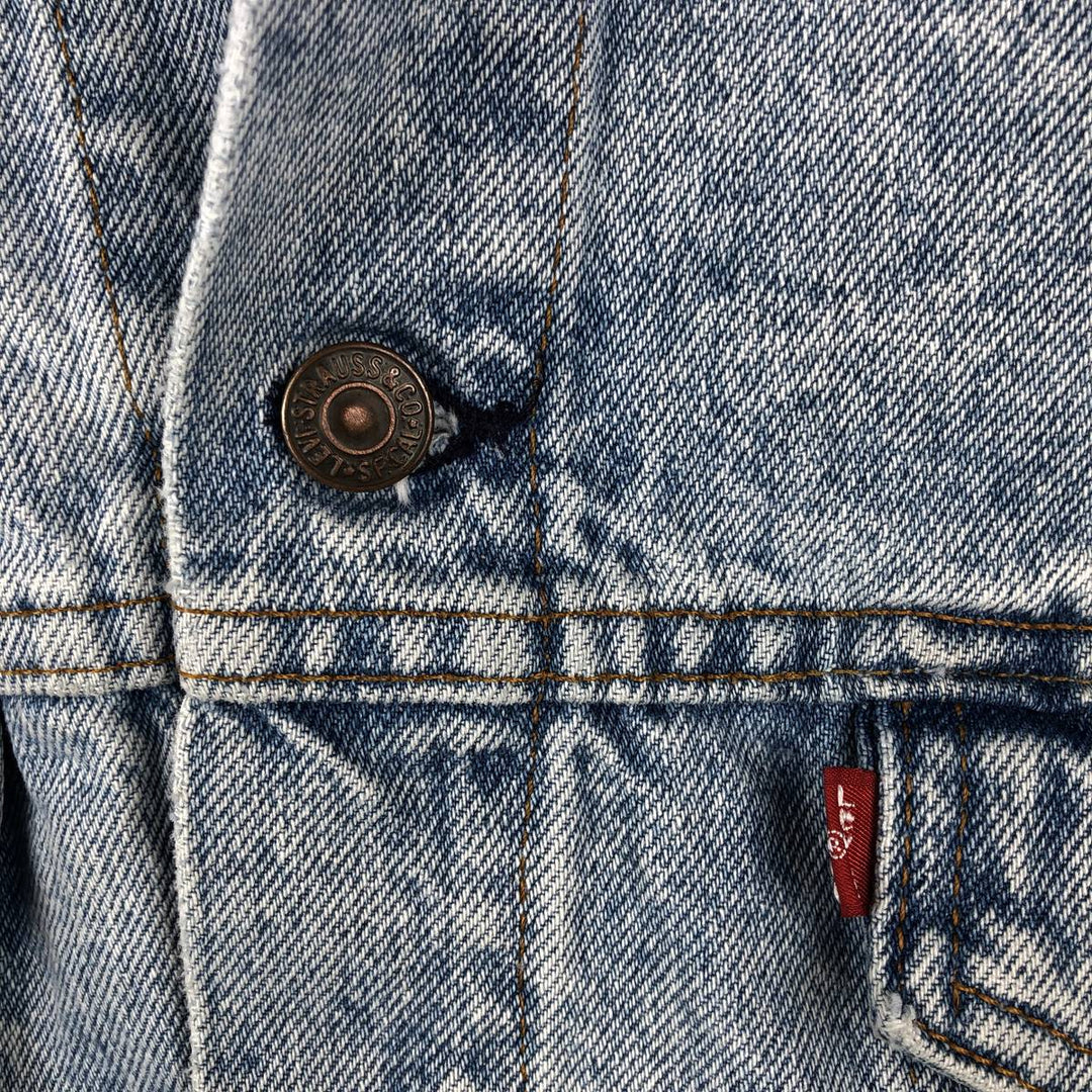 90'S Vintage Levi's Denim Vest, Made in USA, Men's Size Medium cotton blue type Vintage Second Hand