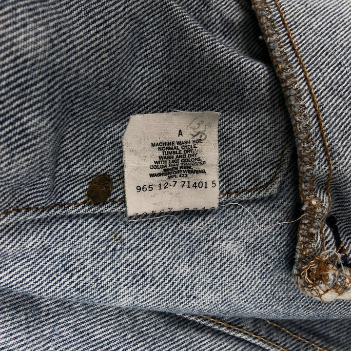 90'S Vintage Levi's Denim Vest, Made in USA, Men's Size Medium cotton blue type Vintage Second Hand