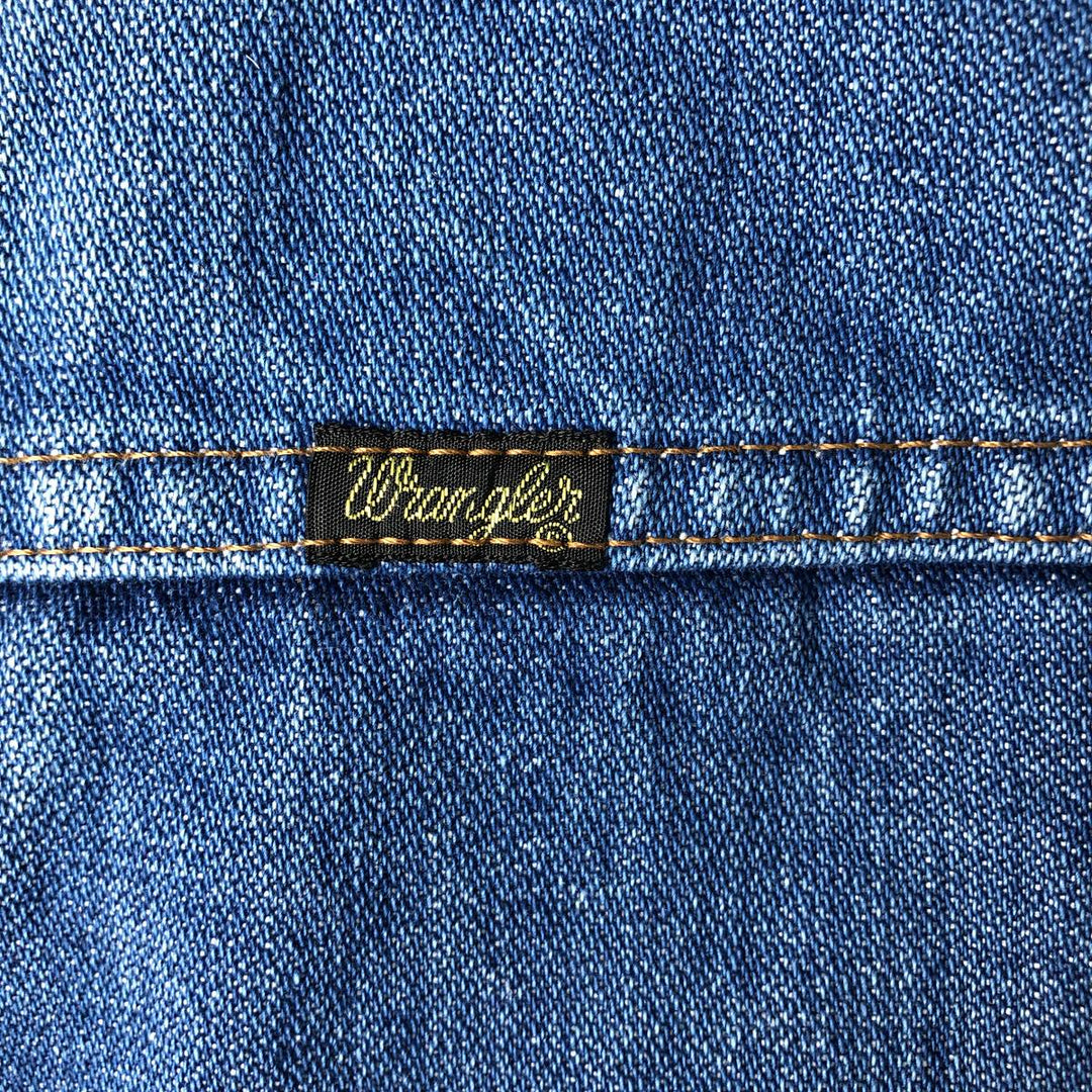 Vintage 1980'S Wrangler NO-FAULT DENIMS denim vest, made in the USA, size M. cotton blue type Vintage Second Hand