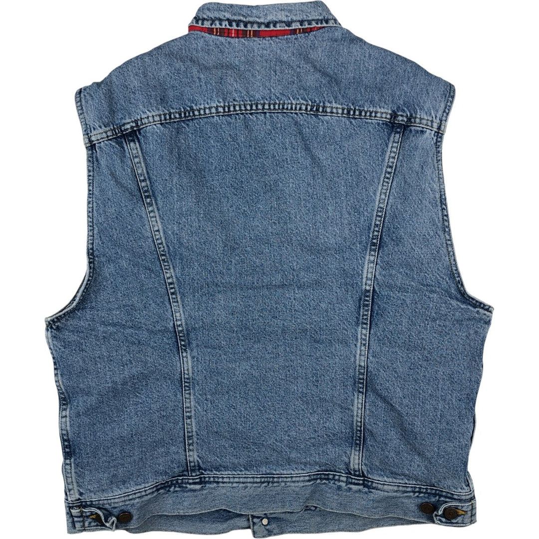 Vintage 90'S Lee denim vest, size L, men's cotton blue type Vintage Second Hand