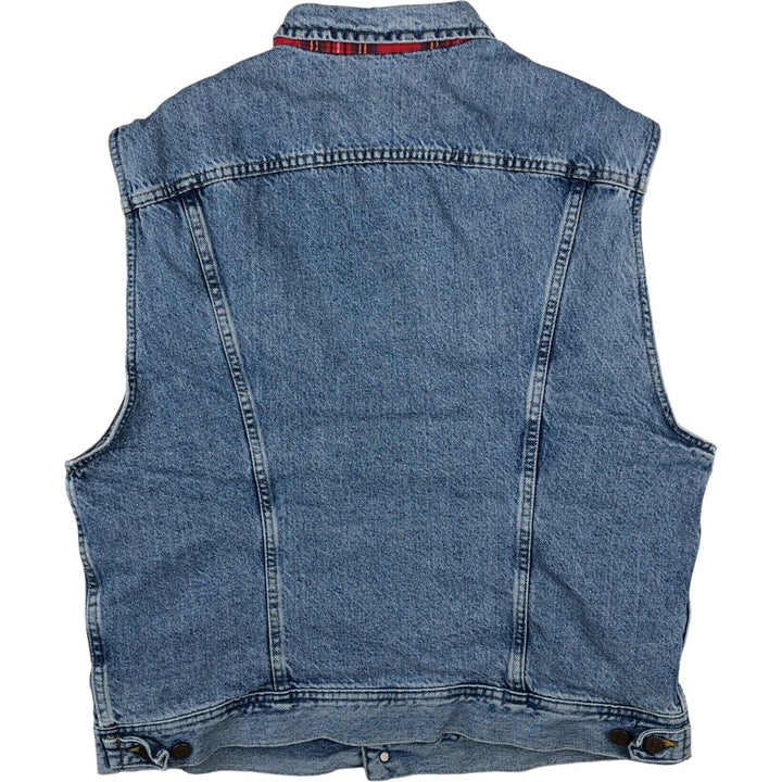 Vintage 90'S Lee denim vest, size L, men's cotton blue type Vintage Second Hand