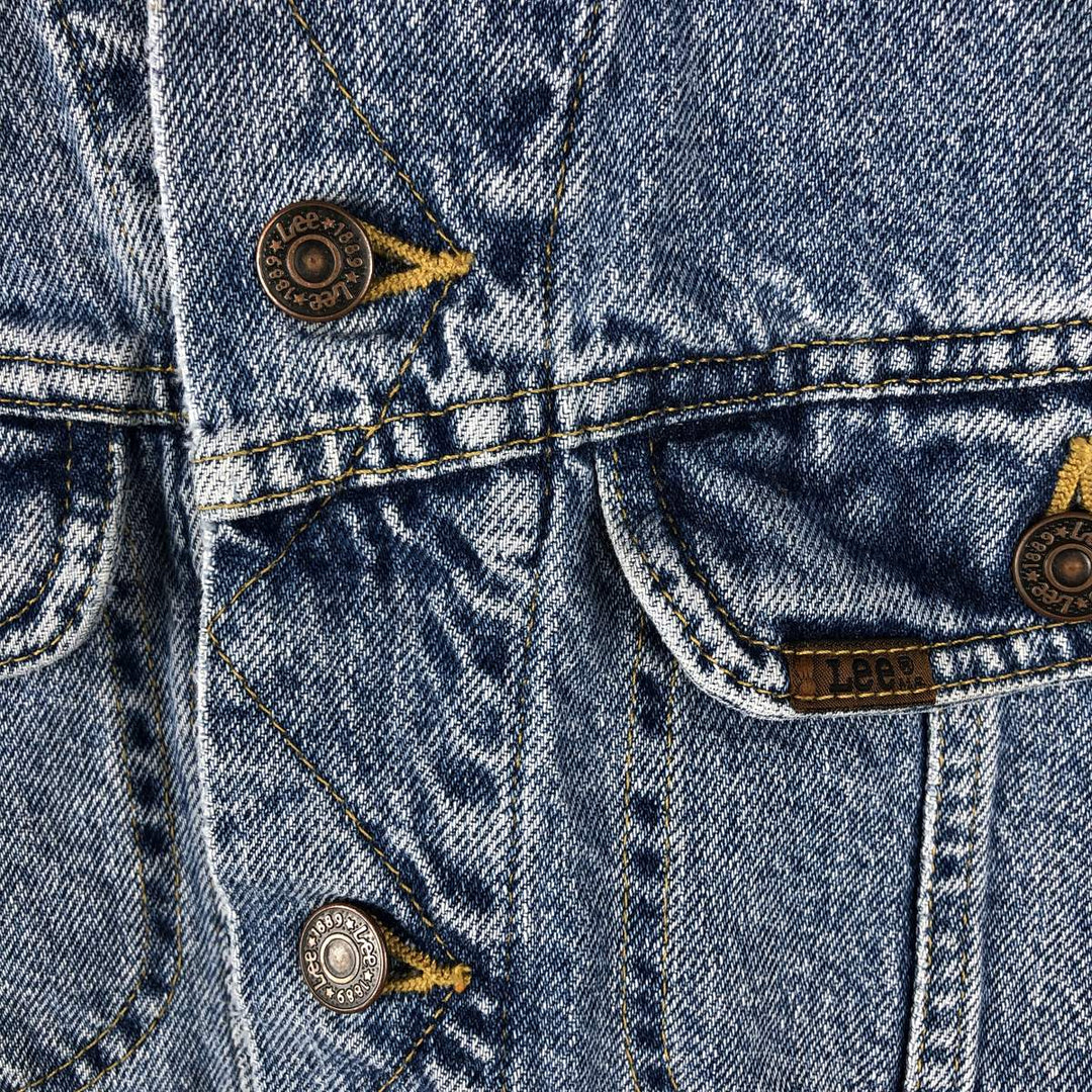 Vintage 90'S Lee denim vest, size L, men's cotton blue type Vintage Second Hand