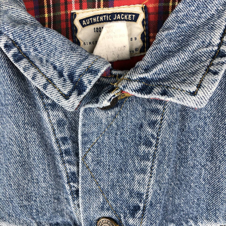 Vintage 90'S Lee denim vest, size L, men's cotton blue type Vintage Second Hand