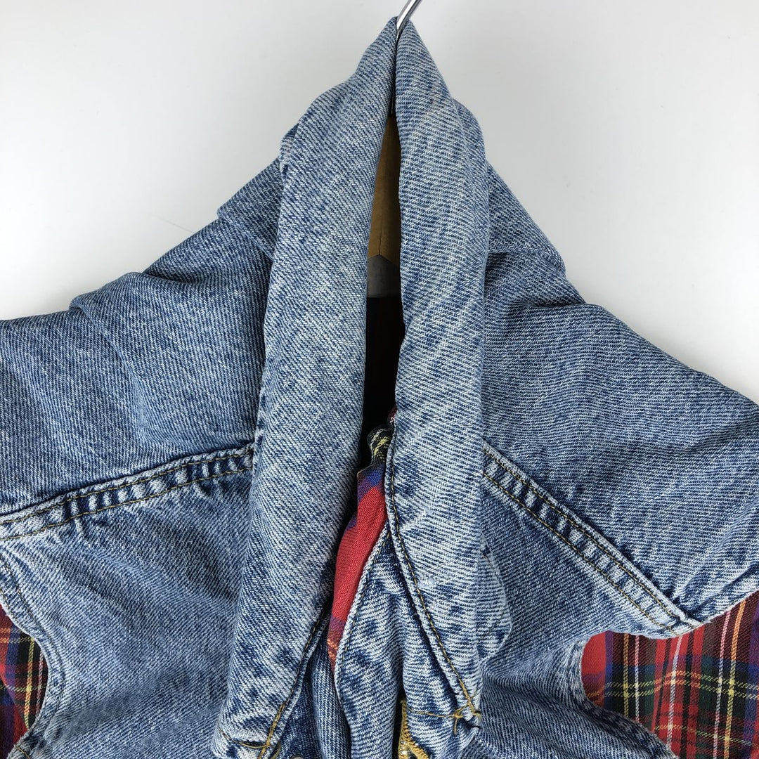 Vintage 90'S Lee denim vest, size L, men's cotton blue type Vintage Second Hand