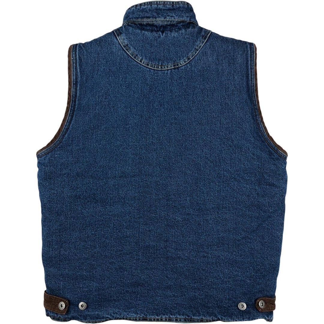 Vintage 90'S Wrangler HERO denim vest, size M, men's cotton blue type Vintage Second Hand