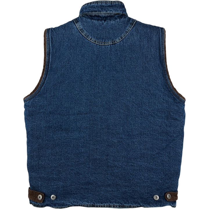 Vintage 90'S Wrangler HERO denim vest, size M, men's cotton blue type Vintage Second Hand