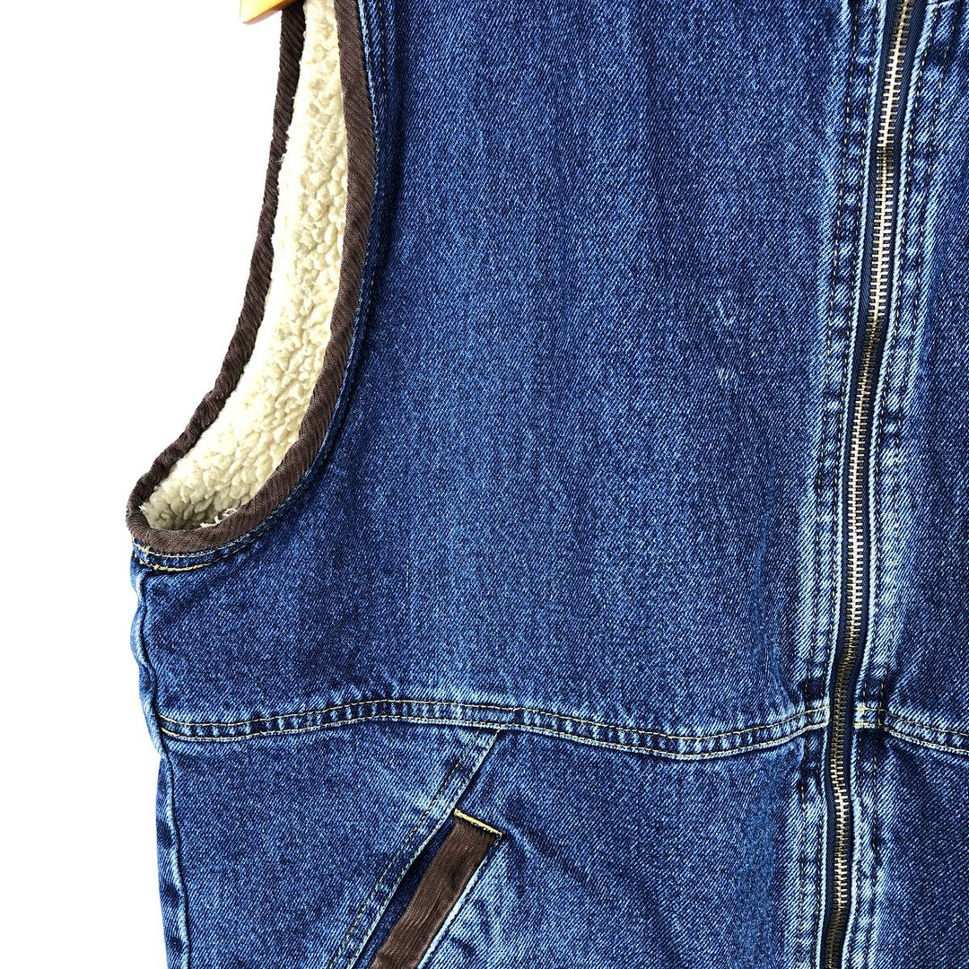 Vintage 90'S Wrangler HERO denim vest, size M, men's cotton blue type Vintage Second Hand
