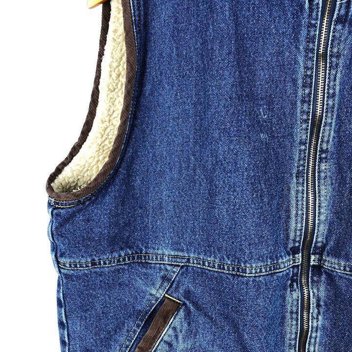 Vintage 90'S Wrangler HERO denim vest, size M, men's cotton blue type Vintage Second Hand