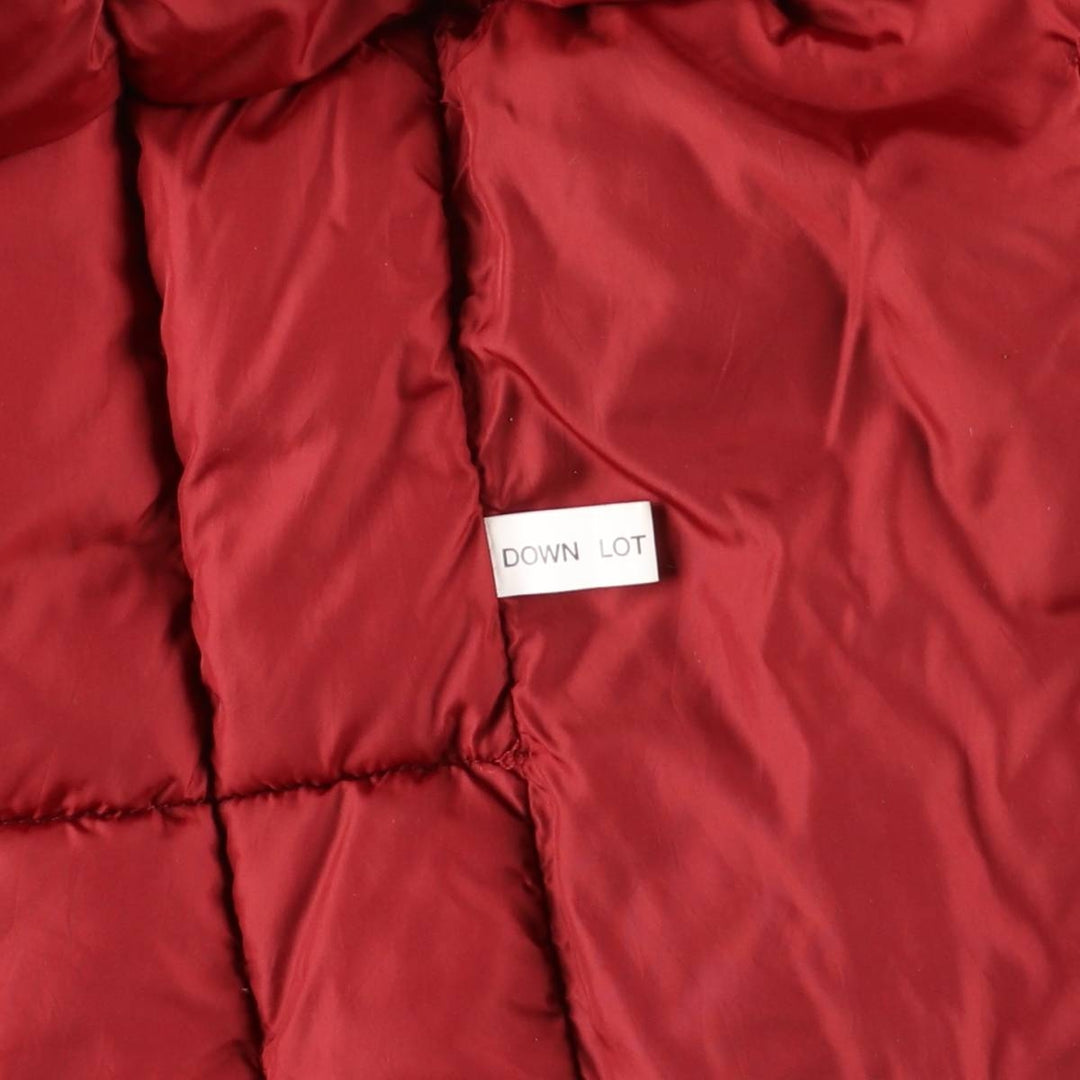 90s-00'S Vintage LLBean Goose Down Vest, Men's Size L Nylon red type Vintage Second Hand