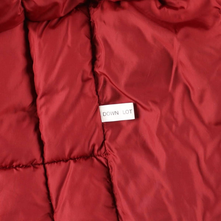 90s-00'S Vintage LLBean Goose Down Vest, Men's Size L Nylon red type Vintage Second Hand