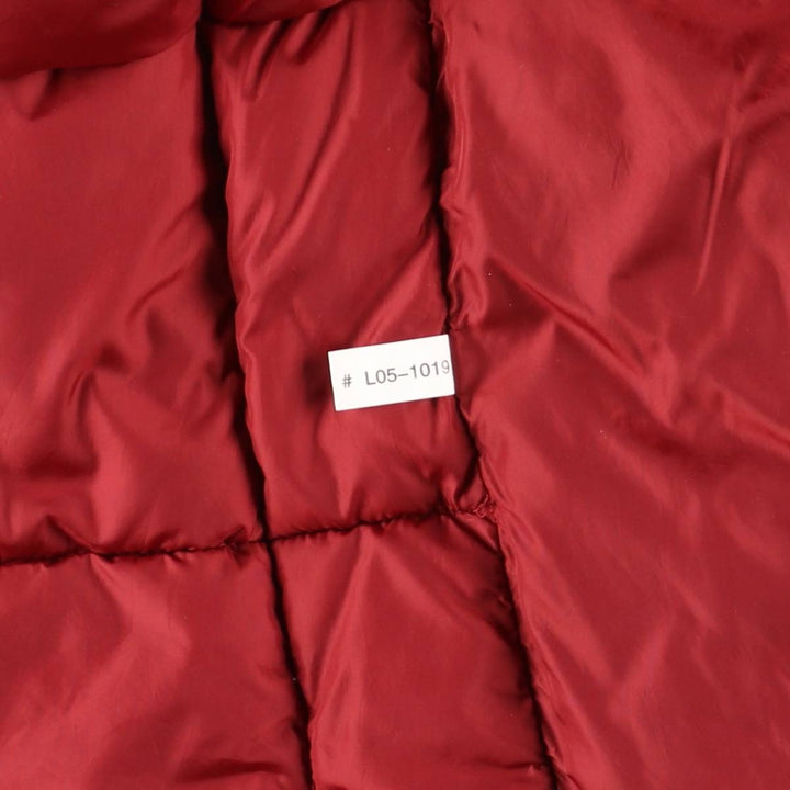 90s-00'S Vintage LLBean Goose Down Vest, Men's Size L Nylon red type Vintage Second Hand