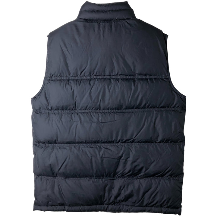 2000'S Lands' End Down Vest, Men's Size M Nylon black type Vintage Second Hand