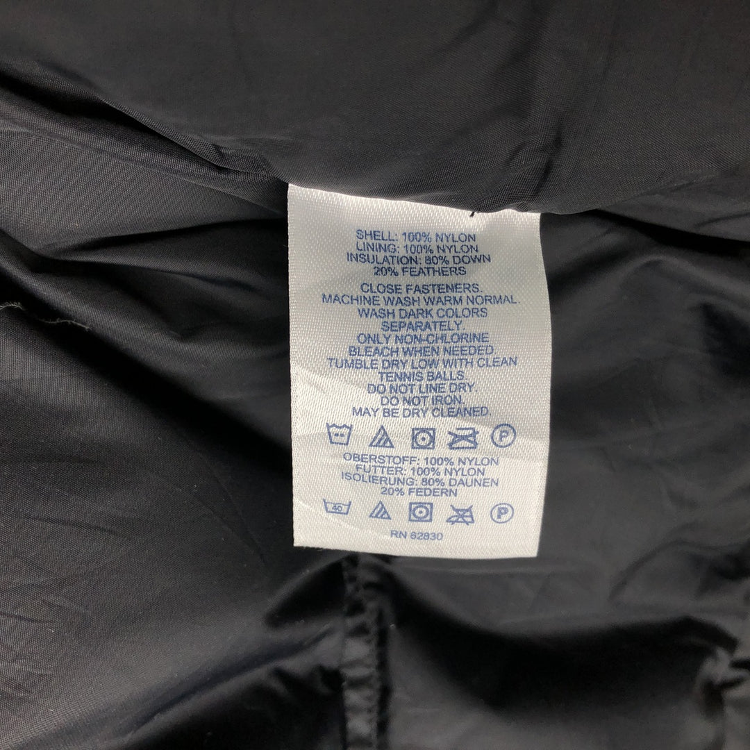 2000'S Lands' End Down Vest, Men's Size M Nylon black type Vintage Second Hand