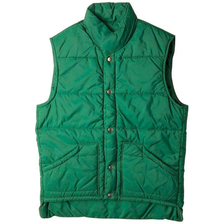Vintage 1990'S Golden Bear padded vest, size M, men's unclear green type Vintage Second Hand