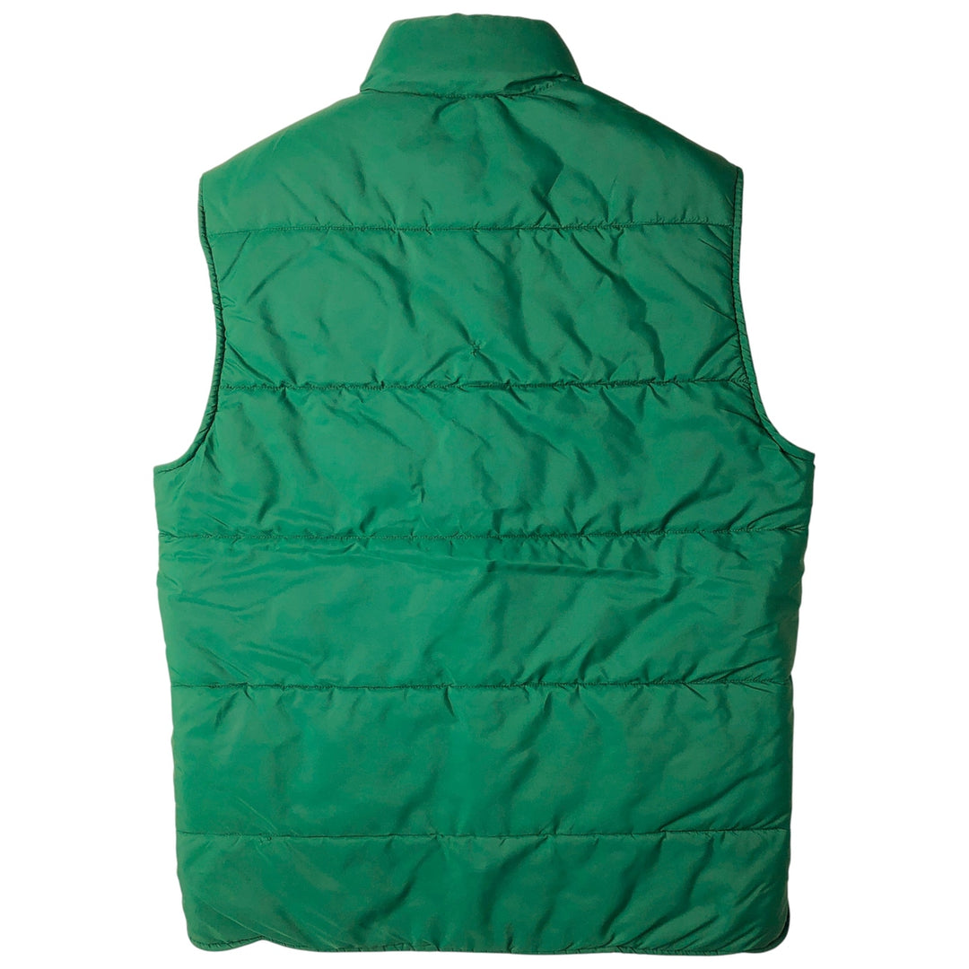 Vintage 1990'S Golden Bear padded vest, size M, men's unclear green type Vintage Second Hand