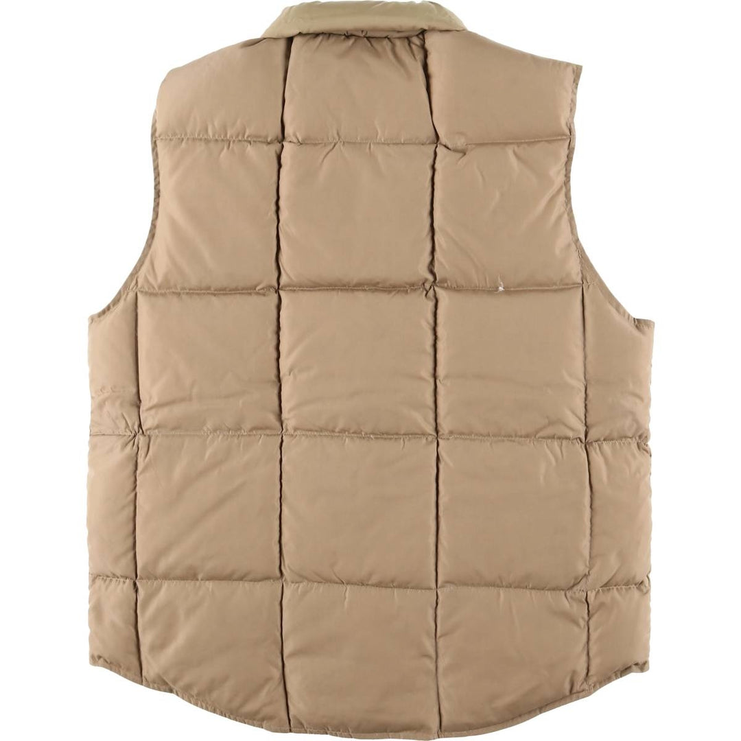 Vintage 80s-90'S Lands' End goose down vest, size M, men's Nylon gray type Vintage Second Hand