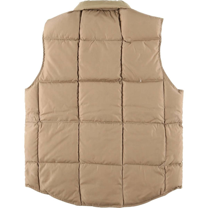 Vintage 80s-90'S Lands' End goose down vest, size M, men's Nylon gray type Vintage Second Hand