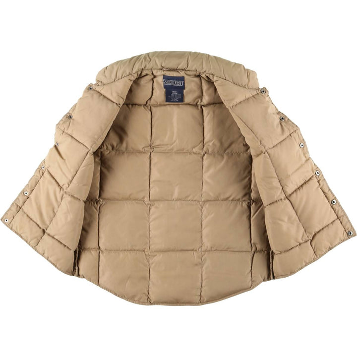 Vintage 80s-90'S Lands' End goose down vest, size M, men's Nylon gray type Vintage Second Hand