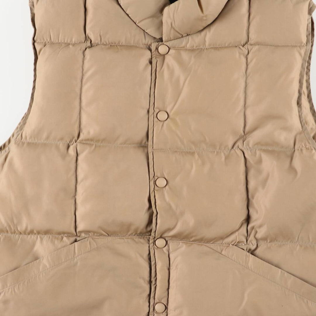 Vintage 80s-90'S Lands' End goose down vest, size M, men's Nylon gray type Vintage Second Hand
