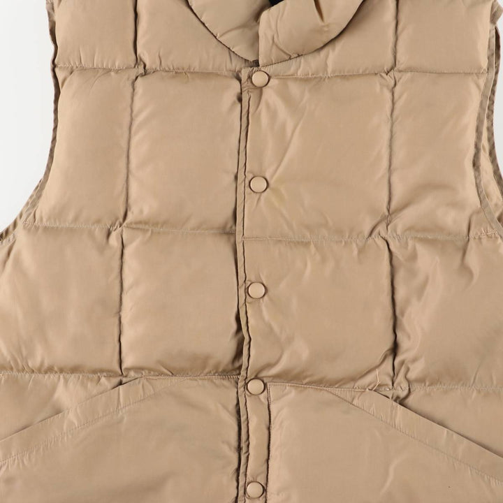 Vintage 80s-90'S Lands' End goose down vest, size M, men's Nylon gray type Vintage Second Hand