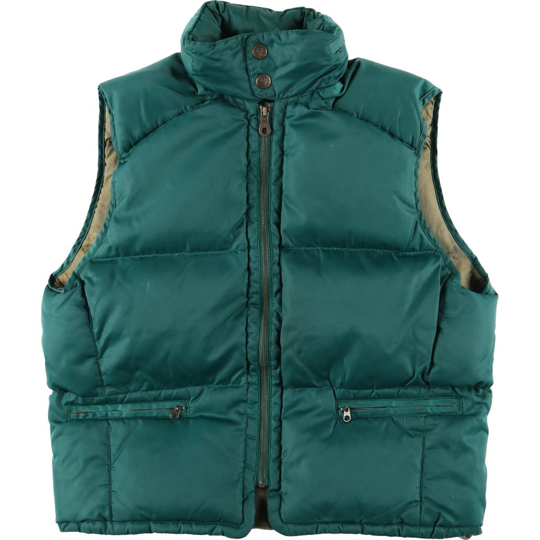 90'S GAP Vintage Down Vest, Men's Size Medium Nylon green type Vintage Second Hand