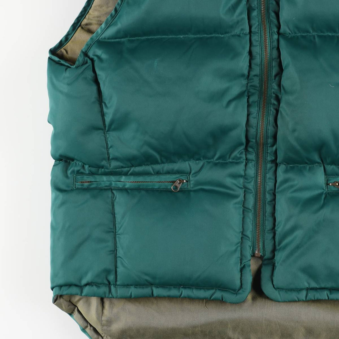 90'S GAP Vintage Down Vest, Men's Size Medium Nylon green type Vintage Second Hand