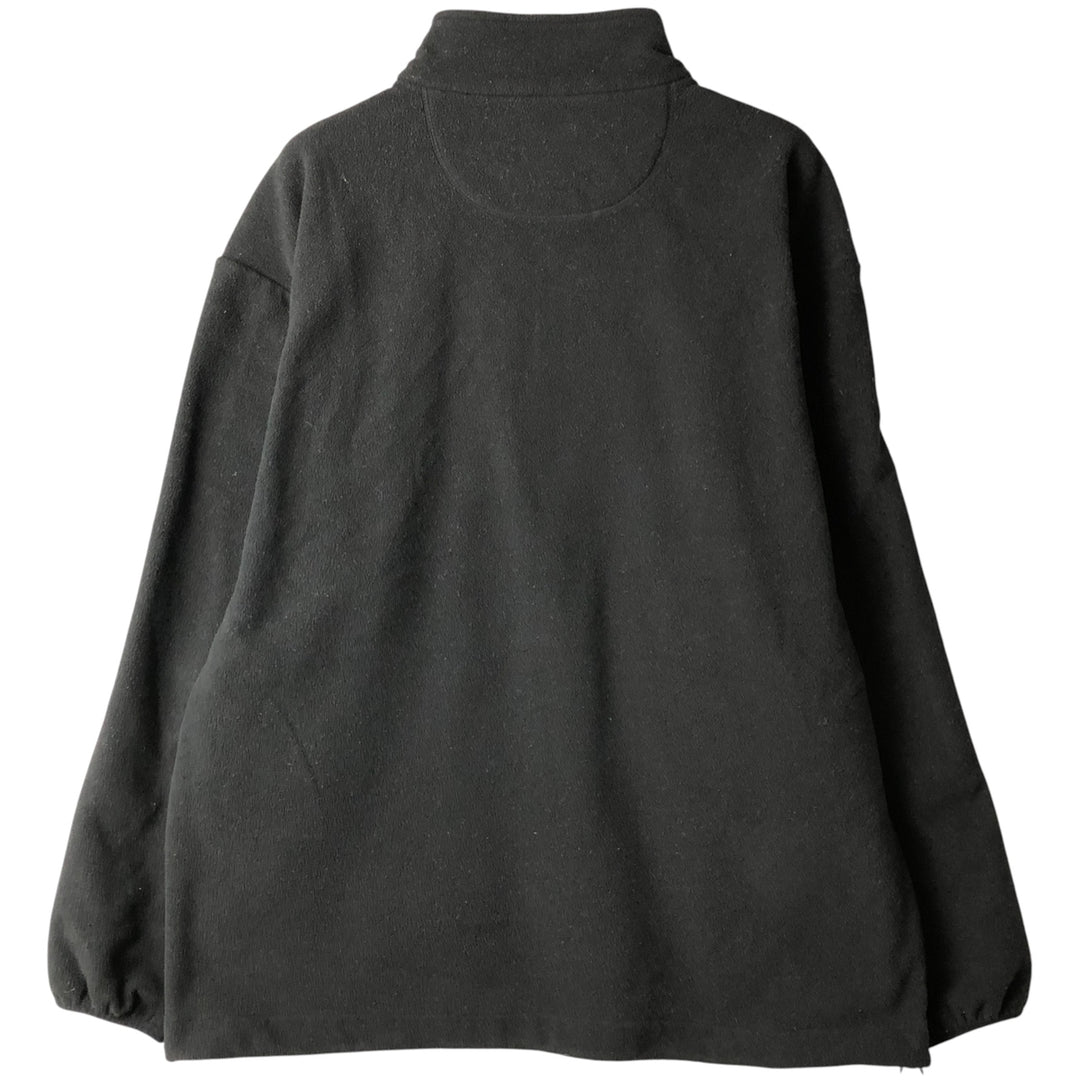 Ralph Lauren CHAPS fleece jacket, men's size L polyester black type Vintage Second Hand