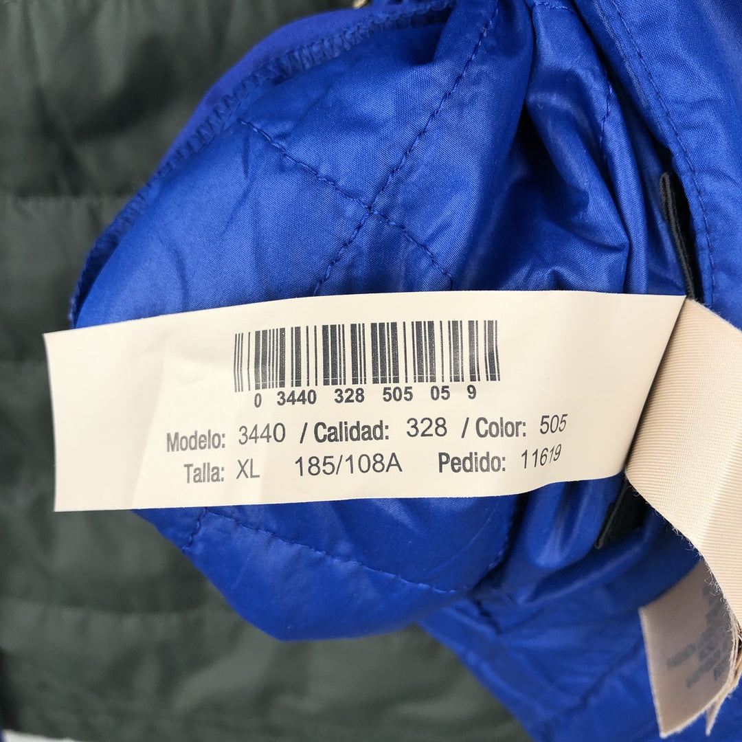 Massimo Dutti reversible quilted vest, men's size XL polyester blue type Vintage Second Hand