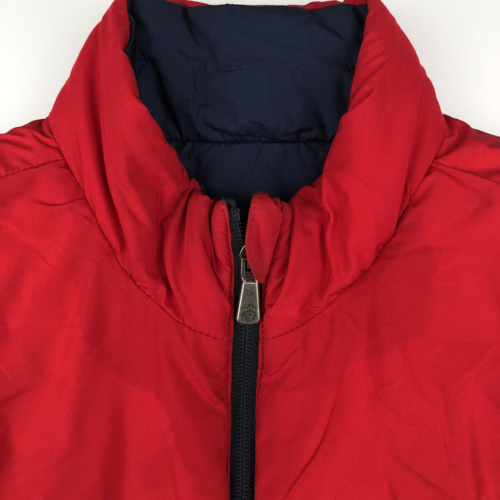 Brooks Brothers Reversible Padded Vest, Men's Size Medium polyester navy blue type Vintage Second Hand