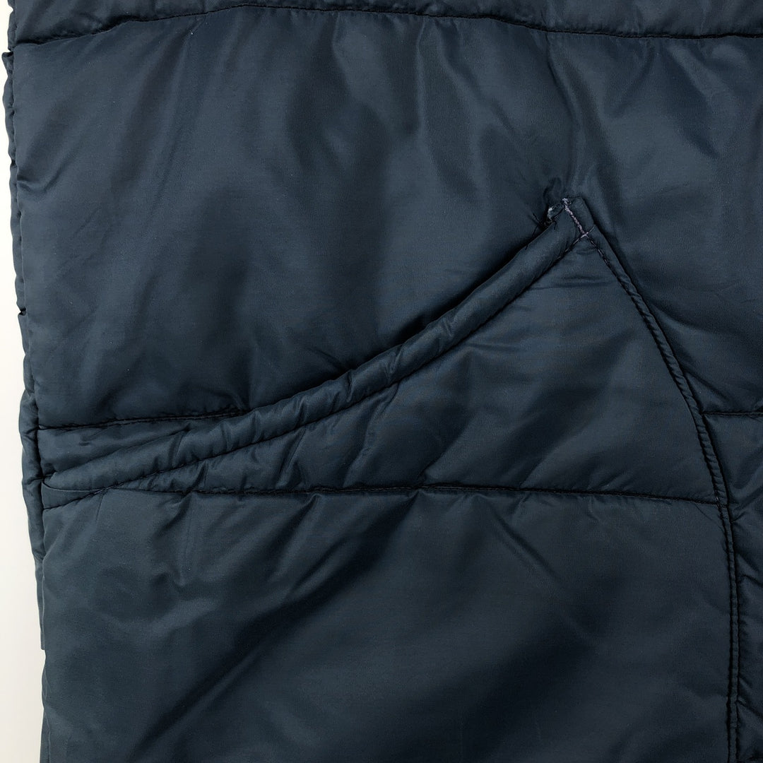 Vintage 70s-80'S Fleetwood Sportswear padded vest, men's size XL Nylon navy blue type Vintage Second Hand