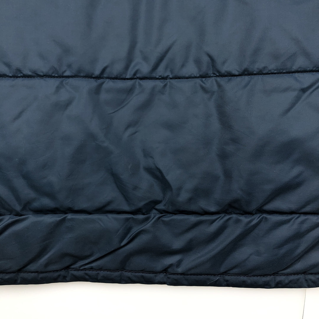 Vintage 70s-80'S Fleetwood Sportswear padded vest, men's size XL Nylon navy blue type Vintage Second Hand