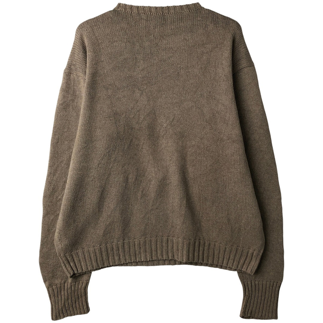 Ralph Lauren POLO by Ralph Lauren Cotton Knit Sweater Men's XXL cotton Beige type Vintage Second Hand