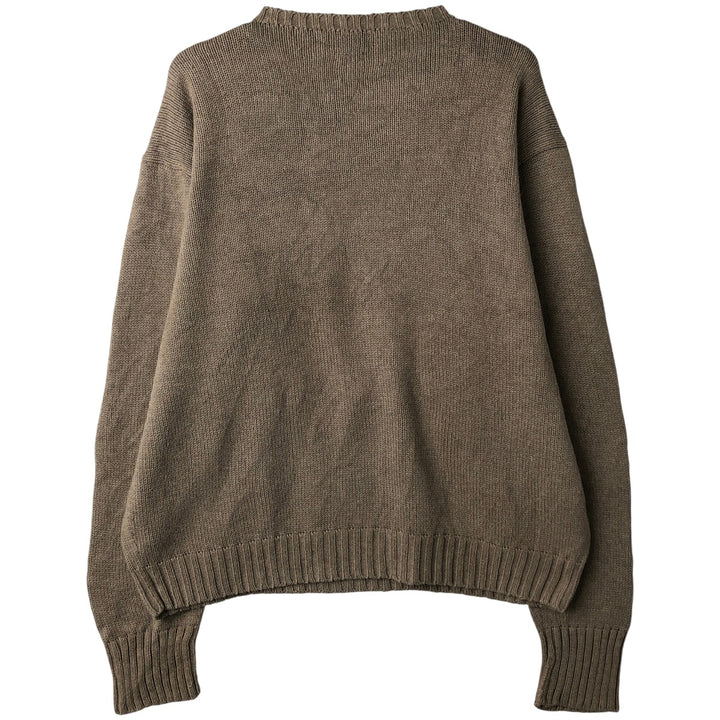 Ralph Lauren POLO by Ralph Lauren Cotton Knit Sweater Men's XXL cotton Beige type Vintage Second Hand