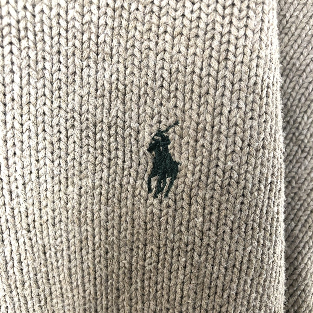 Ralph Lauren POLO by Ralph Lauren Cotton Knit Sweater Men's XXL cotton Beige type Vintage Second Hand