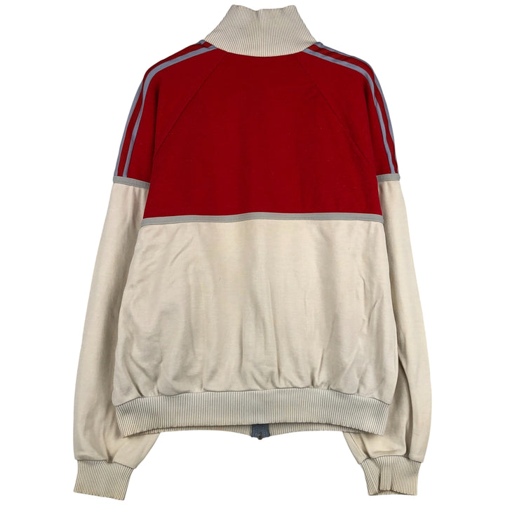 Vintage 1970'S Adidas track jacket, size M, men's Nylon pale white type Vintage Second Hand