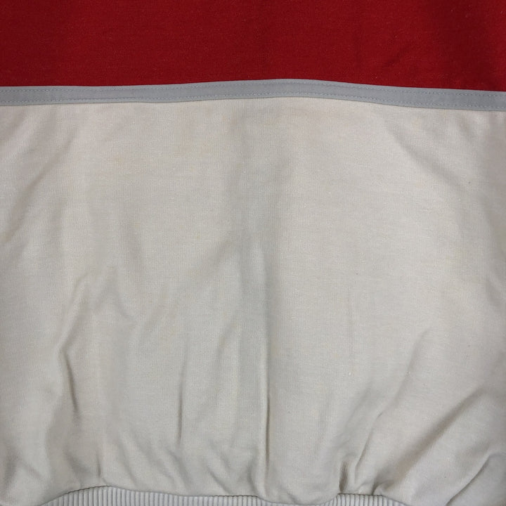 Vintage 1970'S Adidas track jacket, size M, men's Nylon pale white type Vintage Second Hand