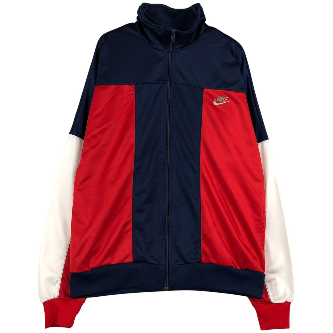 Vintage 90'S Nike silver tag track jacket, men's size XL unclear navy blue type Vintage Second Hand