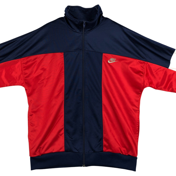 Vintage 90'S Nike silver tag track jacket, men's size XL unclear navy blue type Vintage Second Hand