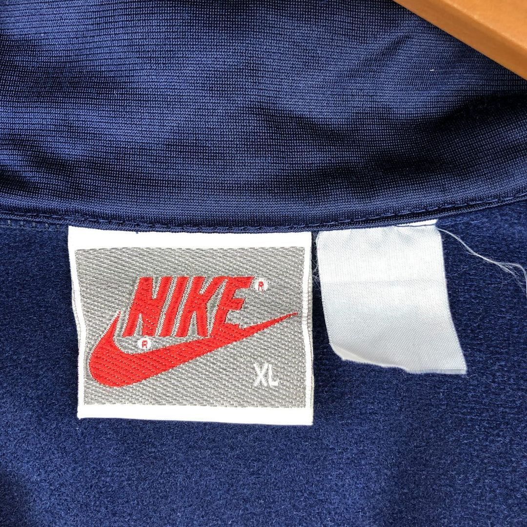 Vintage 90'S Nike silver tag track jacket, men's size XL unclear navy blue type Vintage Second Hand