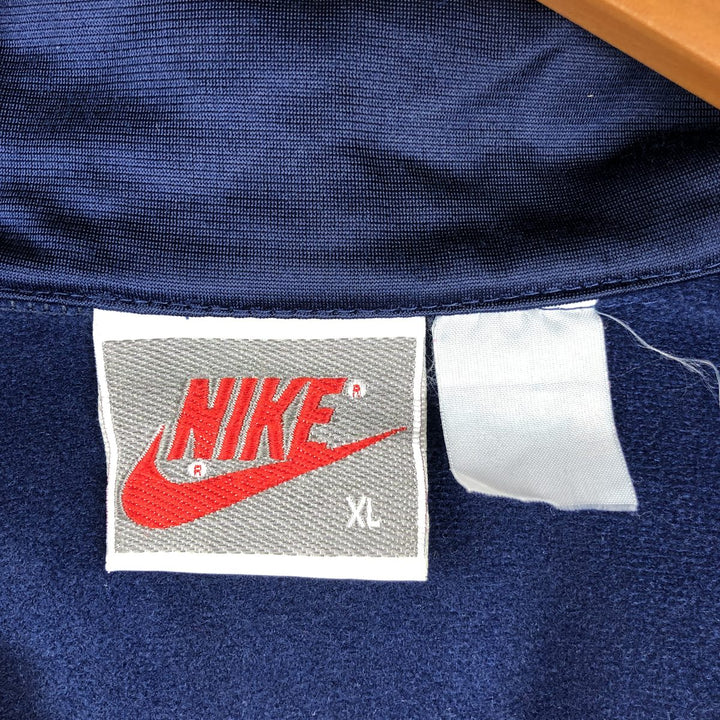 Vintage 90'S Nike silver tag track jacket, men's size XL unclear navy blue type Vintage Second Hand