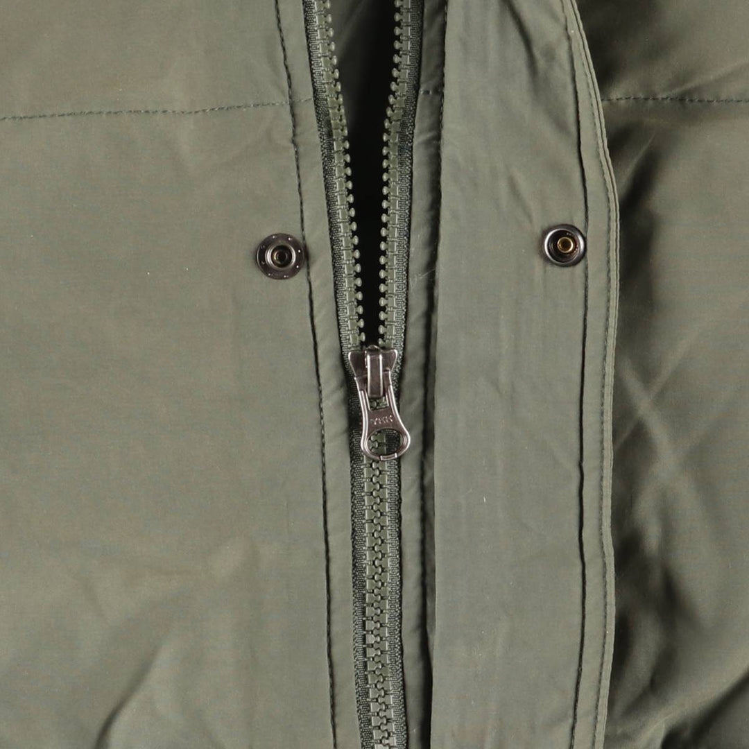 2000'S Eddie Bauer goose down vest, men's size L cotton Khaki type Vintage Second Hand