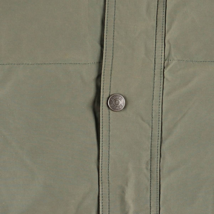 2000'S Eddie Bauer goose down vest, men's size L cotton Khaki type Vintage Second Hand