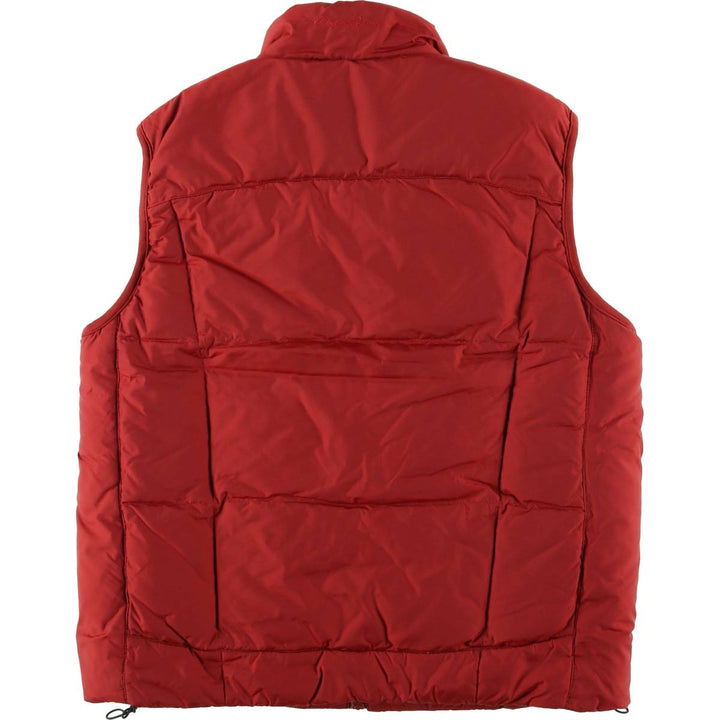 2000'S Eddie Bauer goose down vest, men's size M Nylon red type Vintage Second Hand