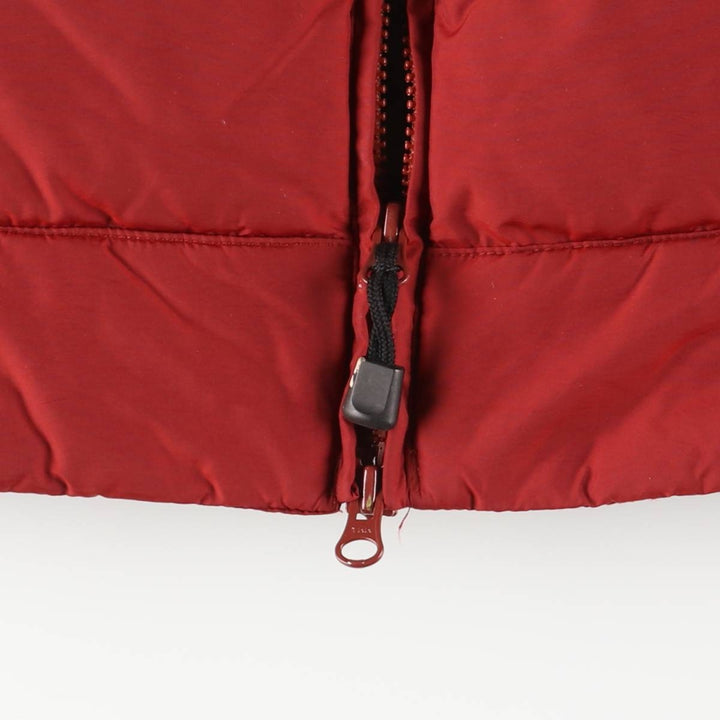 2000'S Eddie Bauer goose down vest, men's size M Nylon red type Vintage Second Hand