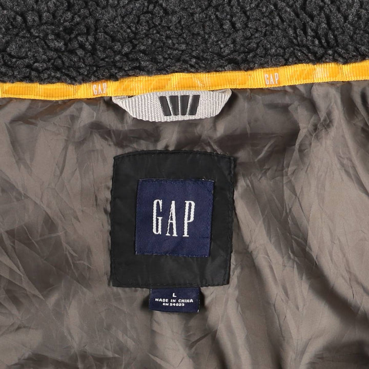 2000'S GAP Down Vest, Men's Size L Nylon black type Vintage Second Hand
