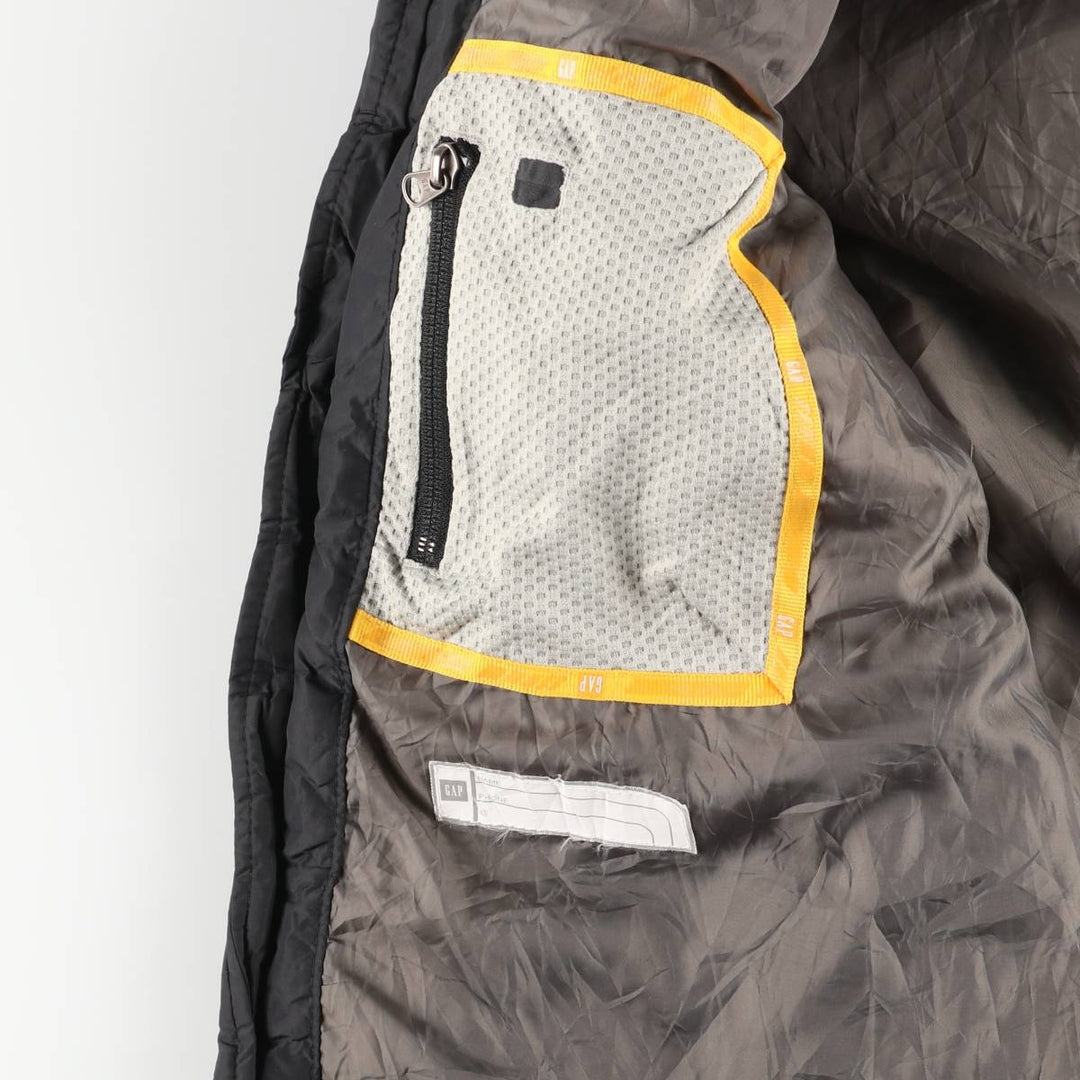 2000'S GAP Down Vest, Men's Size L Nylon black type Vintage Second Hand