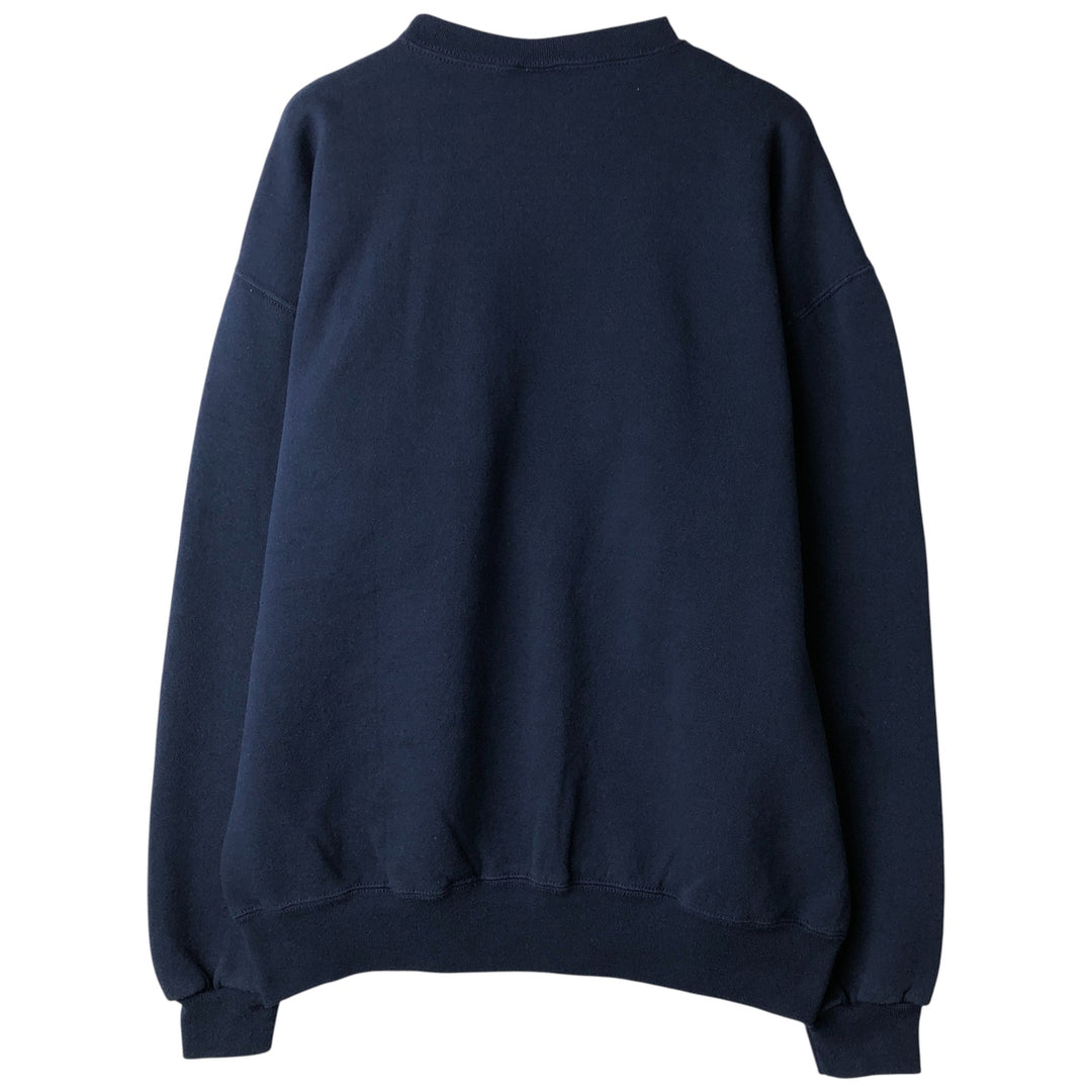90'S Russell ATHLETIC college sweatshirt, men's size L, vintage cotton navy blue type Vintage Second Hand