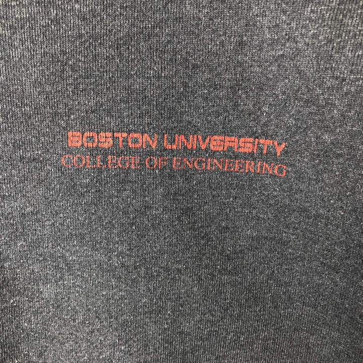 Vintage Lee Heavy Weight College Sweatshirt from the 90s-00s, Made in USA, Men's Size L cotton Charcoal Vintage Second Hand