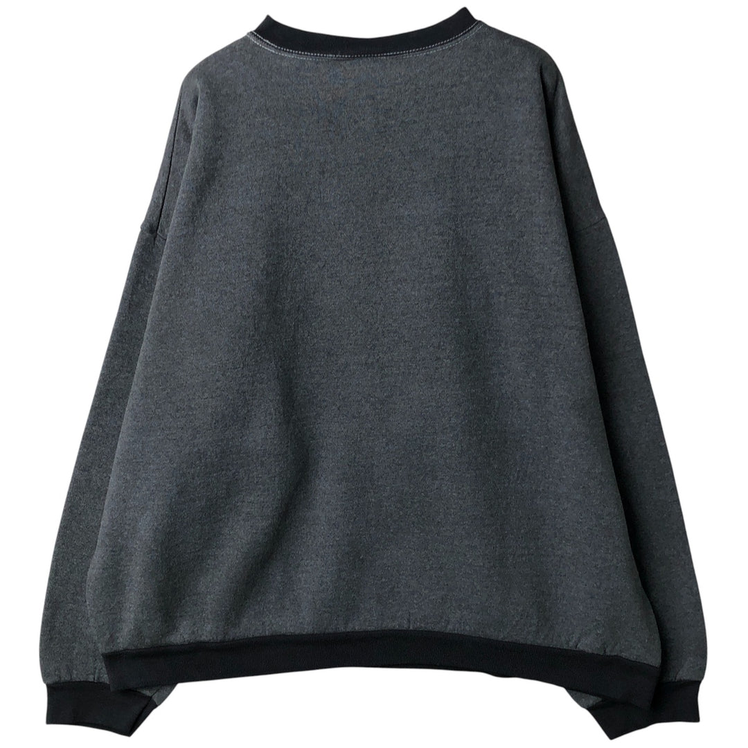 Vintage 90'S TNT by TRAU AND LOEVNER college sweatshirt, men's size XL cotton Charcoal Vintage Second Hand