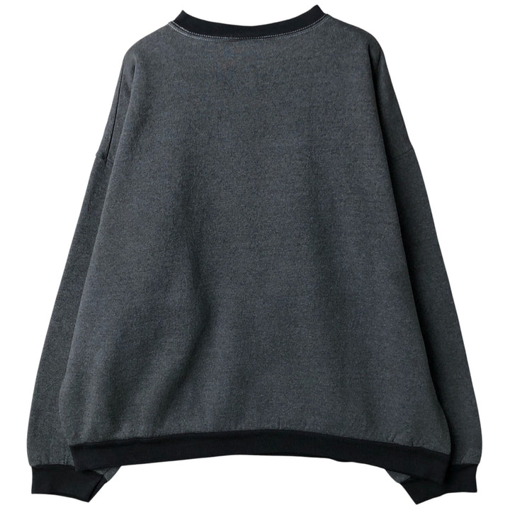 Vintage 90'S TNT by TRAU AND LOEVNER college sweatshirt, men's size XL cotton Charcoal Vintage Second Hand